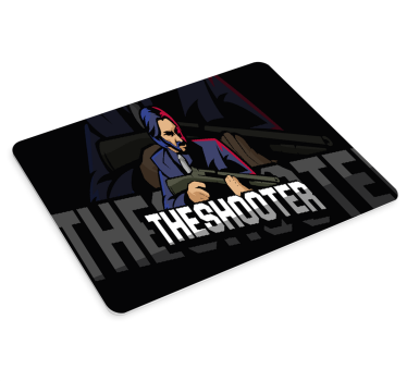 Tapis de souris gamer personnage de tireur stylisé - TenStickers