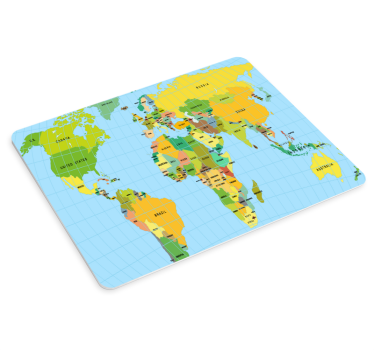 XXL tapis de souris avec carte du monde Politique - TenStickers