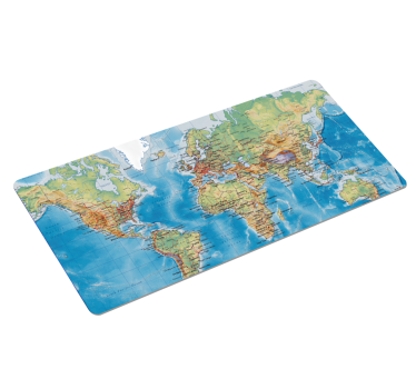 Tapis de souris carte du monde détaillée - TenStickers