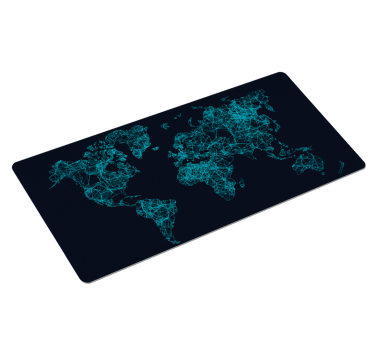 Tapis de souris carte du monde lignes - TenStickers