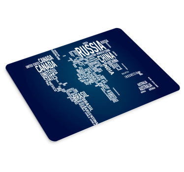 Tapis de souris carte du monde illustration des pays - TenStickers