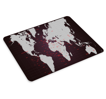 Tapis de souris carte du monde carte du monde détaillée - TenStickers