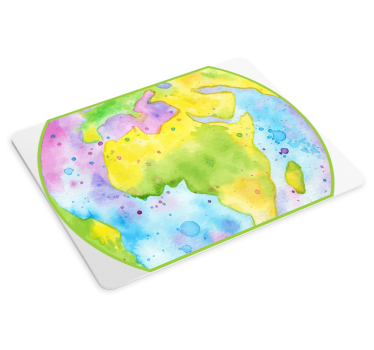 Tapis de souris original planisphère abstrait - TenStickers