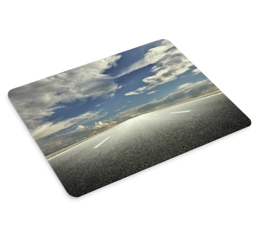 Tapis de souris carte du monde chemin de route - TenStickers