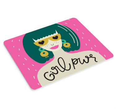 Tapis de souris original Girl Power - TenStickers