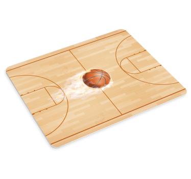 Tapis de souris original terrain de basketball - TenStickers