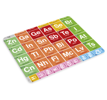 Tapis de souris original éléments périodiques - TenStickers