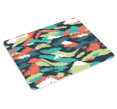 Tapis de souris motif rayures abstraites colorées - TenStickers