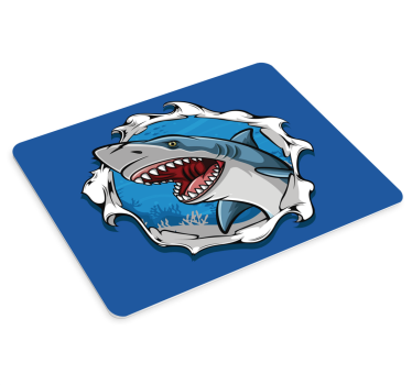 Tapis de souris original Gros requin - TenStickers