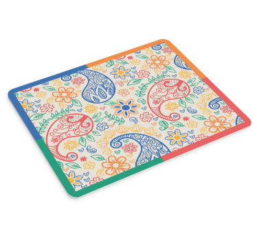 Tapis de souris motif tourbillons floraux colorés - TenStickers