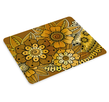Tapis de souris motif tourbillon floral - TenStickers
