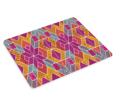 Tapis de souris motif figures géométriques vibrantes - TenStickers