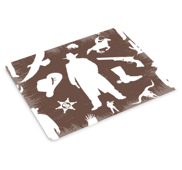 Tapis de souris original collection silhouettes western - TenStickers
