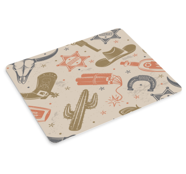 Tapis de souris original éléments de western - TenStickers