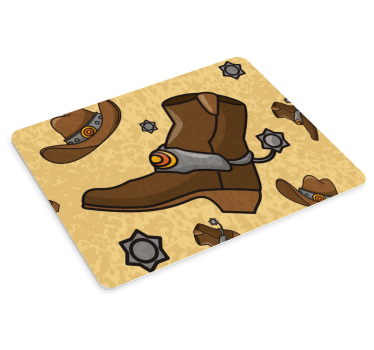 Tapis de souris gamer bottes western - TenStickers