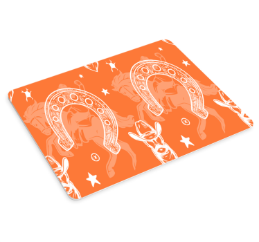 Tapis de souris original motif fer à cheval western - TenStickers
