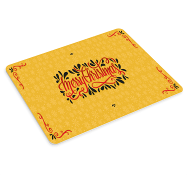 Tapis de souris noël accent typographique festif - TenStickers