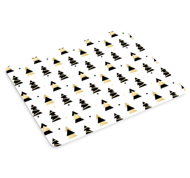 Tapis de souris noël arbres de fête stylisés - TenStickers