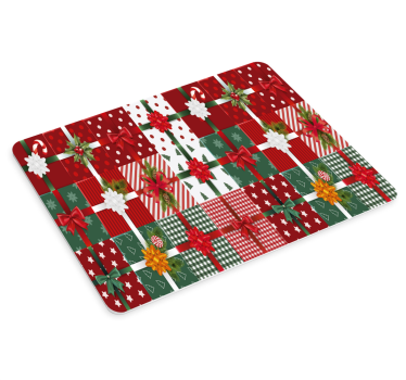 Tapis de souris noël motif cadeaux festifs - TenStickers
