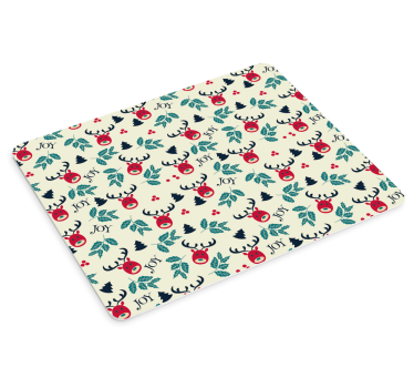 Tapis de souris noël motif joyeux renne - TenStickers