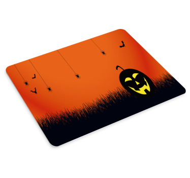 Tapis de souris noël scène de citrouilles d'halloween - TenStickers