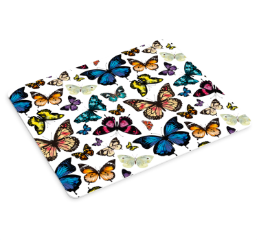 Tapis de souris motif nuée de papillons colorés - TenStickers