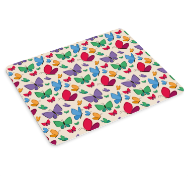 Tapis de souris motif papillons colorés - TenStickers