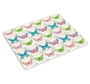 Tapis de souris motif mosaïque de papillons colorés - TenStickers