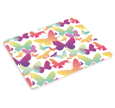 Tapis de souris motif illustration papillon vibrant - TenStickers