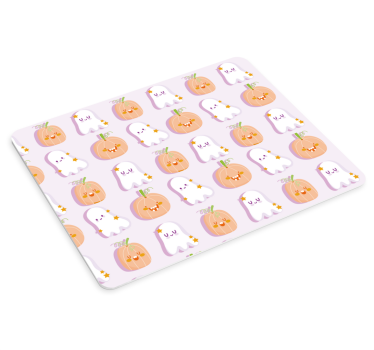 Tapis de souris noël fantômes et citrouilles mignons - TenStickers