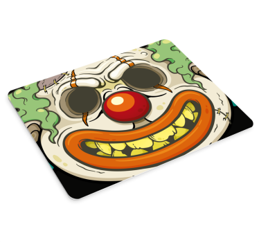 Tapis de souris original visage de clown effrayant - TenStickers