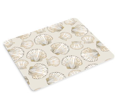 Tapis de souris motif coquille élégante - TenStickers