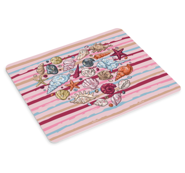 Tapis de souris original collection de coquillages colorés - TenStickers