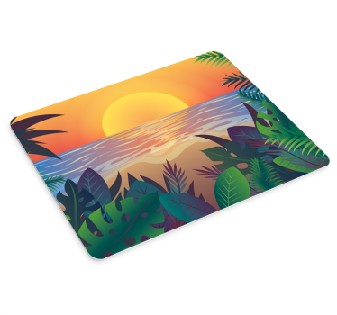 Tapis de souris rétro sun bearch années 70 - TenStickers