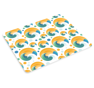 Tapis de souris motif vagues colorées - TenStickers