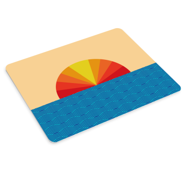 Tapis de souris motif lever de soleil coloré - TenStickers