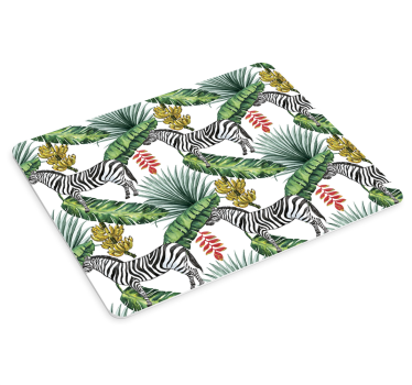 Tapis de souris motif imprimé feuille de zèbre - TenStickers