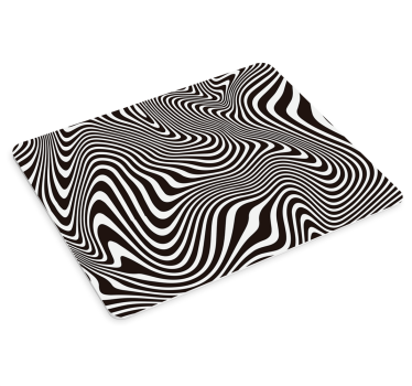 Tapis de souris motif texture rayée déformée - TenStickers
