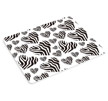Tapis de souris motif cœur zèbre - TenStickers