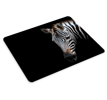 Tapis de souris original zèbre noire et blanche - TenStickers