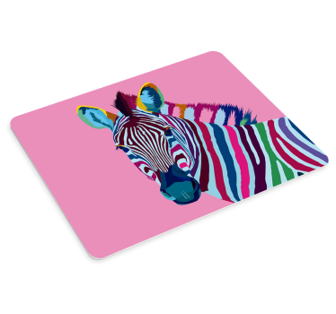 Tapis de souris original zèbre pop art - TenStickers