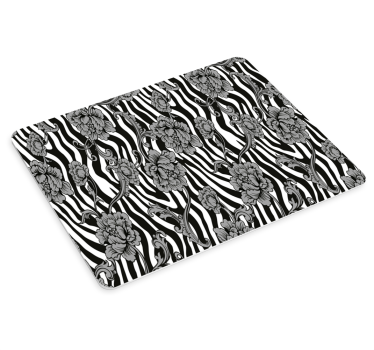 Tapis de souris motif imprimé zèbre floral - TenStickers