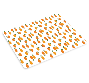 Tapis de souris motif délice aux fruits orange - TenStickers