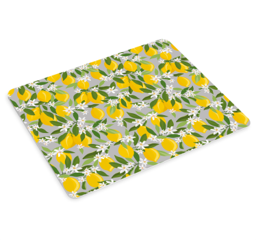 Tapis de souris motif citronnier vivant floral - TenStickers