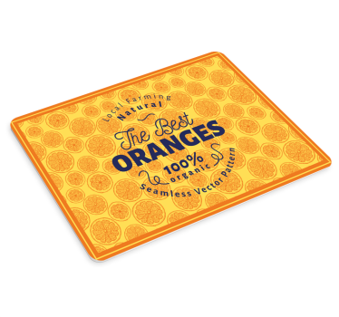 Tapis de souris citation agrumes frais et bio - TenStickers