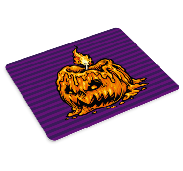 Tapis de souris original bougie citrouille fondante - TenStickers