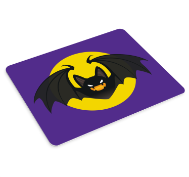 Tapis de souris gamer Écusson de chauve-souris effrayant - TenStickers