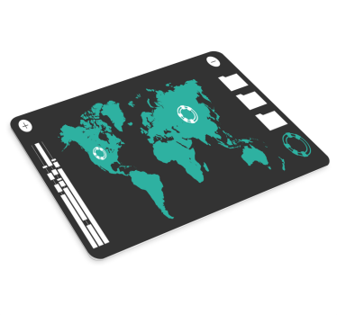 Tapis de souris carte du monde design carte du monde - TenStickers
