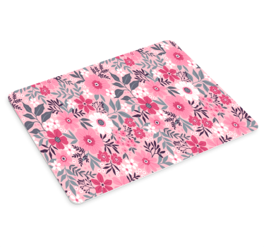Tapis de souris motif floral rose - TenStickers