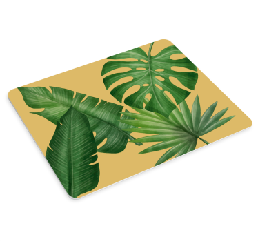 Tapis de souris motif dessin de feuille tropicale - TenStickers